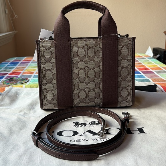 💼 COACH Smith Tote Bag 24 In Signature Jacquard 💼 NWT 💼 - Picture 10 of 16